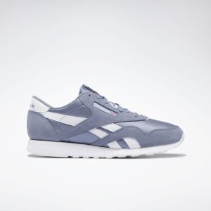 Reebok Classic Nylon Turnschuhe Herren - Indigo/Weiß - DE 921-VDW